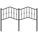 udskiftningsgavl 140 cm metal sort