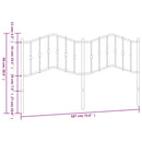 udskiftningsgavl 180 cm metal sort