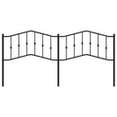 udskiftningsgavl 200 cm metal sort