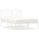 sengeramme med sengegavl 120x200 cm metal hvid