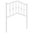 udskiftningsgavl 75 cm metal hvid
