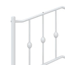 udskiftningsgavl 75 cm metal hvid