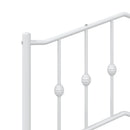 udskiftningsgavl 90 cm metal hvid