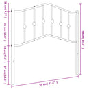 udskiftningsgavl 90 cm metal hvid