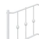 udskiftningsgavl 100 cm metal hvid