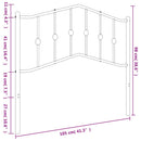 udskiftningsgavl 100 cm metal hvid
