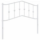 udskiftningsgavl 107 cm metal hvid