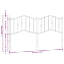 udskiftningsgavl 180 cm metal hvid