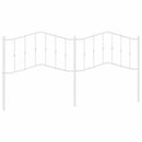 udskiftningsgavl 193 cm metal hvid