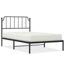 sengeramme med sengegavl 107x203 cm metal sort