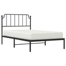 sengeramme med sengegavl 107x203 cm metal sort