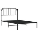 sengeramme med sengegavl 107x203 cm metal sort