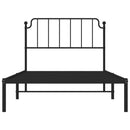 sengeramme med sengegavl 107x203 cm metal sort