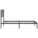 sengeramme med sengegavl 107x203 cm metal sort