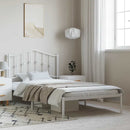 sengeramme med sengegavl 135x190 cm metal sort