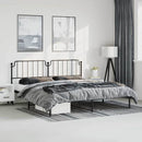 sengeramme med sengegavl 183x213 cm metal sort