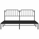 sengeramme med sengegavl 193x203 cm metal sort