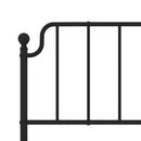 sengeramme med sengegavl 193x203 cm metal sort