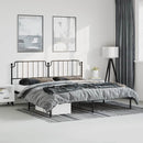 sengeramme med sengegavl 193x203 cm metal sort