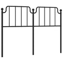 udskiftningsgavl 150 cm metal sort