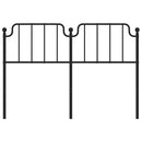 udskiftningsgavl 150 cm metal sort