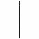 udskiftningsgavl 180 cm metal sort