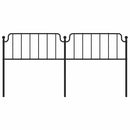 udskiftningsgavl 193 cm metal sort