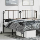 udskiftningsgavl 193 cm metal sort
