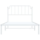 sengeramme med sengegavl 107x203 cm metal hvid