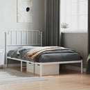 sengeramme med sengegavl 107x203 cm metal hvid