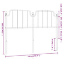 udskiftningsgavl 150 cm metal hvid
