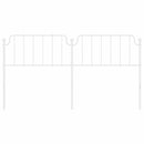 udskiftningsgavl 180 cm metal hvid