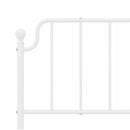 udskiftningsgavl 193 cm metal hvid