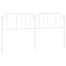 udskiftningsgavl 200 cm metal hvid