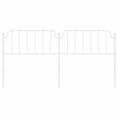 udskiftningsgavl 200 cm metal hvid