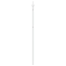 udskiftningsgavl 200 cm metal hvid