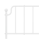 udskiftningsgavl 200 cm metal hvid