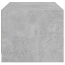 sofabord med glaslåger 68x50x42 cm betongrå