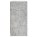 skab med glaslåger 68x37x75,5 cm betongrå