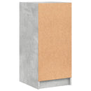 skab med glaslåger 35x37x75,5 cm betongrå