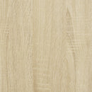 skab med glaslåger 102x37x42 cm sonoma-eg