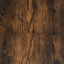 sofabord med glaslåger 102x50x42 cm røget egetræsfarve