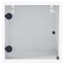 sengeborde 2 stk. med glaslåger 35x37x35 cm hvid