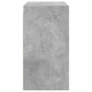 skab med glaslåger 68x37x68,5 cm betongrå