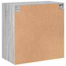 skab med glaslåger 68x37x68,5 cm grå sonoma-eg