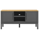 tv-bord FLORO 114x43x55 cm massivt fyrretræ grå