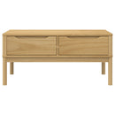sofabord FLORO 99x55,5x45 cm massivt fyrretræ gyldenbrun