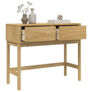 konsolbord FLORO 89,5x36,5x73 cm massivt fyrretræ gyldenbrun