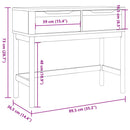 konsolbord FLORO 89,5x36,5x73 cm massivt fyrretræ gyldenbrun