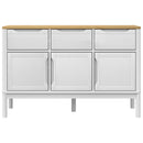 skænk FLORO 114x43x74 cm massivt fyrretræ hvid